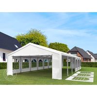 Excellent Marquee 6x12 m with strong PE 450 N tarpaulin Party Tent with fully galvanised & bolted steelframe white - 5